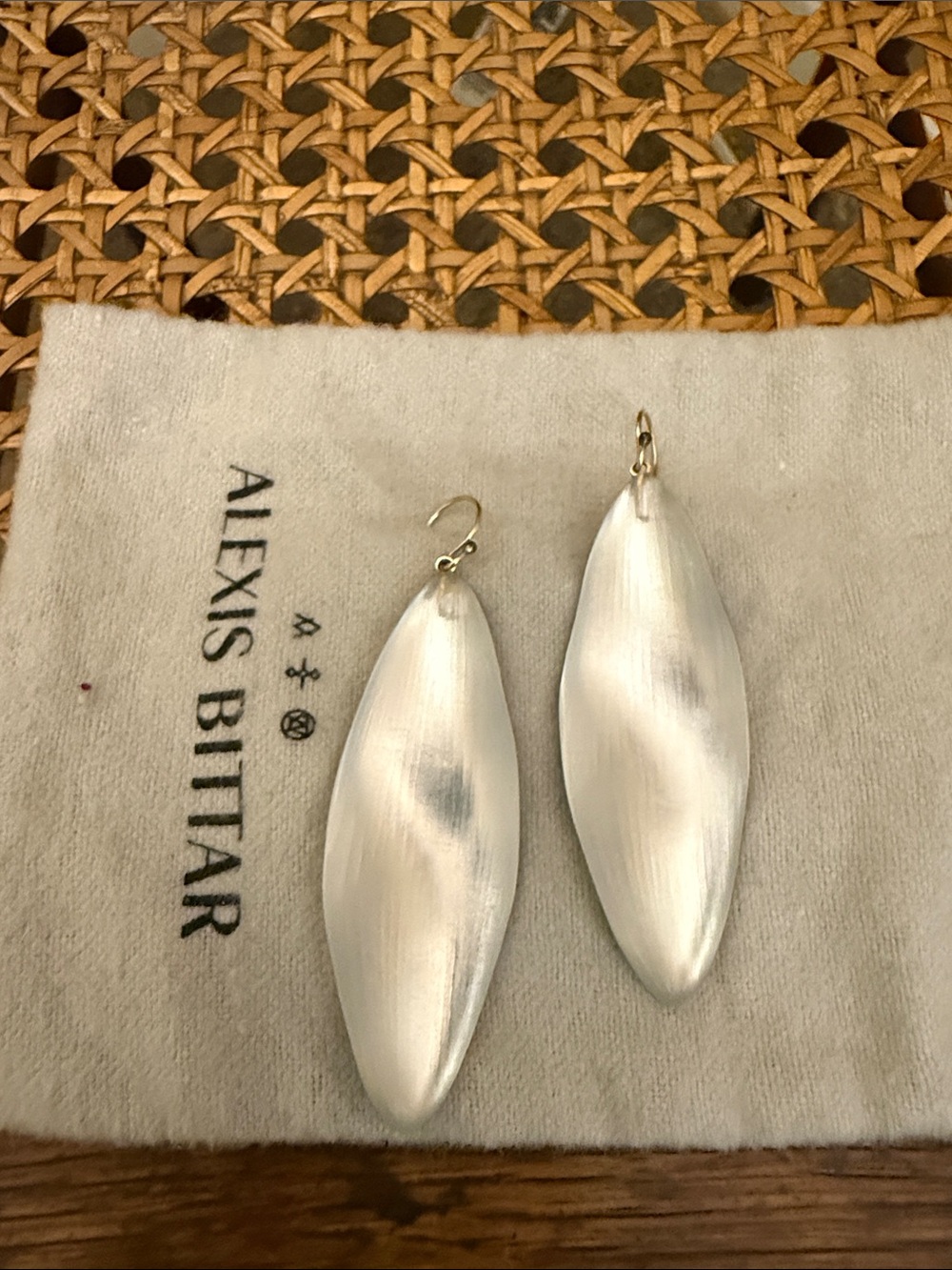 Alexis Bittar Lucite Leaf Drop Earrings